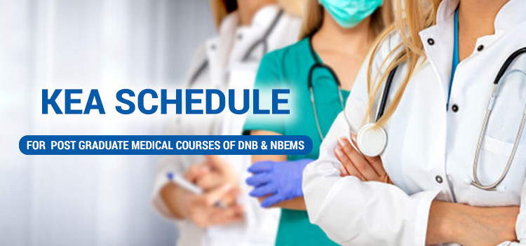 Schedule for  Post Graduate Medical Courses of DNB & NBEMS in Medical colleges of Karnataka